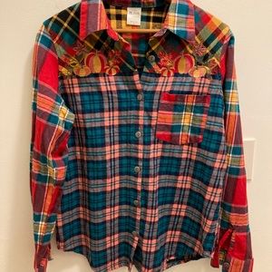 Blair Plaid Autumn Button Up Small